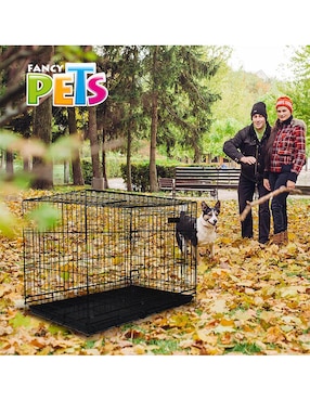 Jaula metálica plegable para mascota Fancy Pets