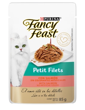 Alimento Húmedo Fancy Feast De Salmón Para Gato Etapa Adulto Contenido 85 G