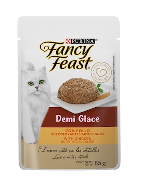 Alimento Húmedo Fancy Feast De Pollo Para Gato Etapa Adulto Contenido 85 G