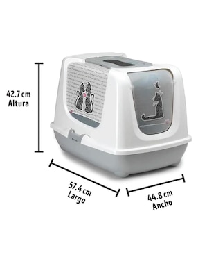 Arenero para Gato Moderna Cats In Love