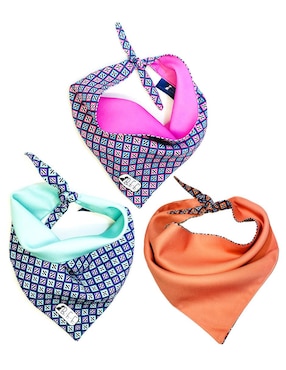 Set De 3 Bandanas Doble Vista BFF Para Mascotas