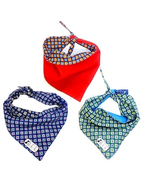 Set De 3 Bandanas Doble Vista BFF Para Mascotas