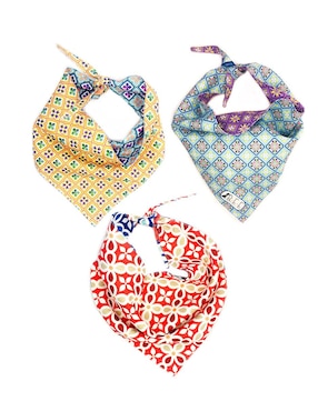 Set De 3 Bandanas Doble Vista BFF Para Mascotas