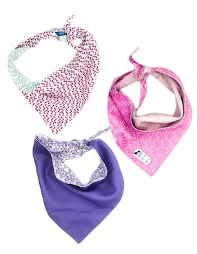 Set De 3 Bandanas Doble Vista BFF Para Mascotas