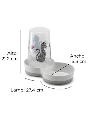 Kit de 2 dispensadores para mascota Moderna 1.5 litros