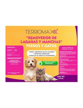Removedor de lagañas y manchas Petmax para perro y gato