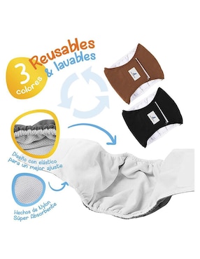 Pañales reusables Mascretta para perro