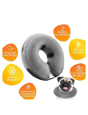 Collar Isabelino Inflable Mascretta para perro y gato