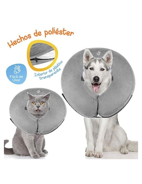 Collar Isabelino Inflable Mascretta para perro y gato
