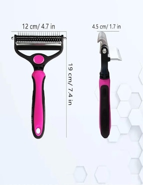 Cepillo de acero inoxidable para perro y gato