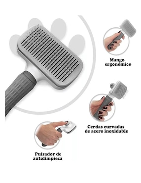 Cepillo de acero inoxidable para mascota