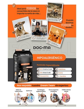 Croqueta Dogma de Salmón para perro todas las etapas contenido 20 kg