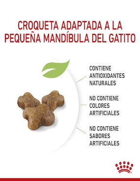 Croqueta Royal Canin para gato etapa cachorro contenido 1.3 kg