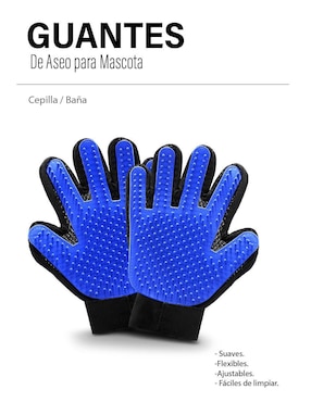 Guante limpiador Idea Nuova de silicón para mascota