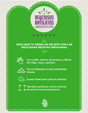 Premio Un Dos Treats de pollo para perro