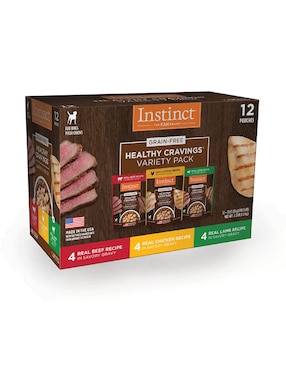 Kit Alimento Húmedo Instinct De Res Para Perro Todas Las Etapas Contenido 1 Kg