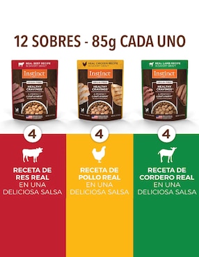 Alimento húmedo Instinct de Pollo para perro etapa adulto contenido 1 kg