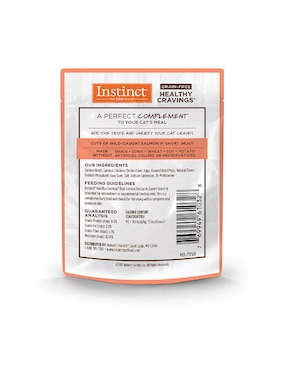 Alimento húmedo Instinct de Salmón para gato etapa adulto contenido 85 g