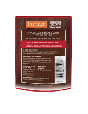 Alimento húmedo Instinct de Carne para perro todas las etapas contenido 85 g