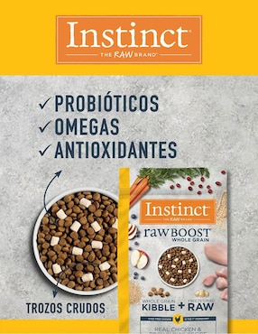 Croqueta Instinct de Pollo para perro todas las etapas contenido 9 kg
