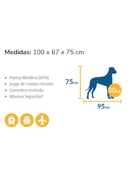Transportadora para perro y gato Sunny de plástico