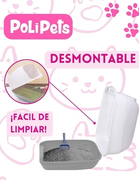 Arenero Poli Pets para gato