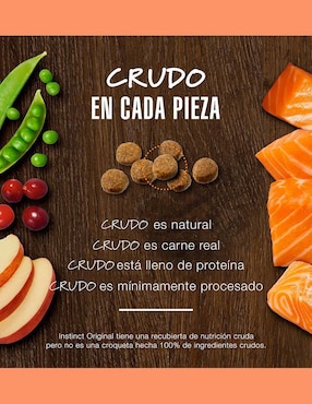 Croqueta Instinct de Salmón para gato todas las etapas contenido 4.5 kg