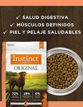 Croqueta Instinct de Salmón para perro todas las etapas contenido 9 kg