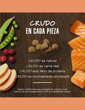 Croqueta Instinct de Salmón para perro todas las etapas contenido 9 kg