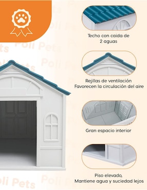 Casa para perro Poli Pets