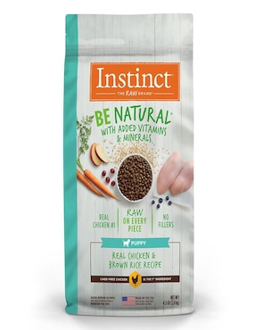 Croqueta Instinct Be Natural De Pollo Y Arroz Para Perro Etapa Cachorro Contenido 2 Kg