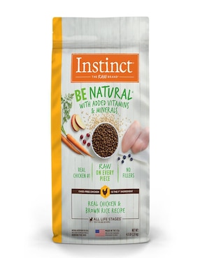 Croqueta Instinct Be Natural de Pollo para perro todas las etapas contenido 2 kg