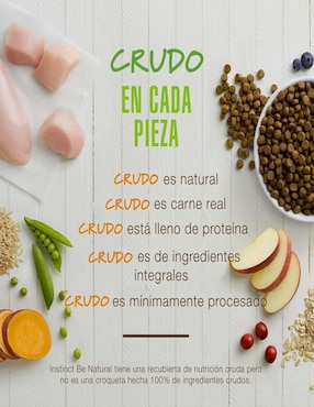 Croqueta Instinct Be Natural de Pollo para perro todas las etapas contenido 2 kg