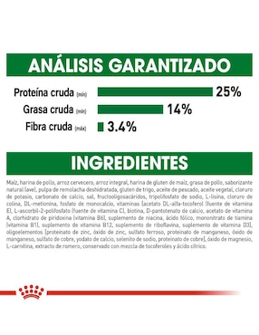 Croqueta Royal Canin de pollo para perro raza pequeña etapa adulto contenido individual 13.6 kg