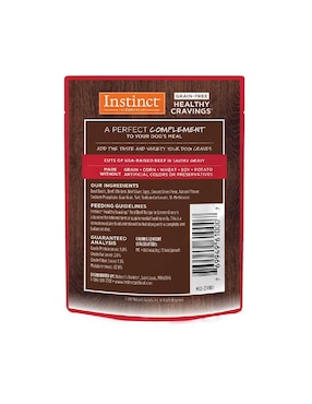 Alimento húmedo Instinct de Carne para perro todas las etapas contenido 85 g