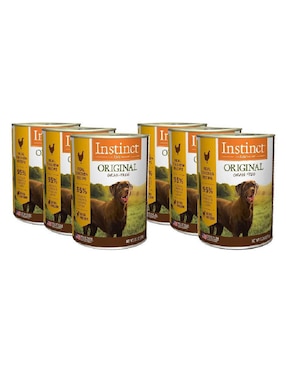 Alimento húmedo Instinct de Pollo para perro todas las etapas contenido 374 g