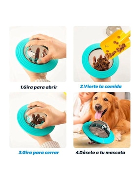 Plato para mascota Bluelander