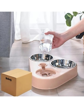 Bebedero transparente para perro y gato 500 ml