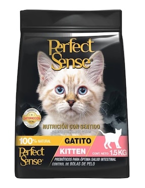 Croqueta Perfect Sense Para Gato Etapa Cachorro Contenido 1.5 Kg