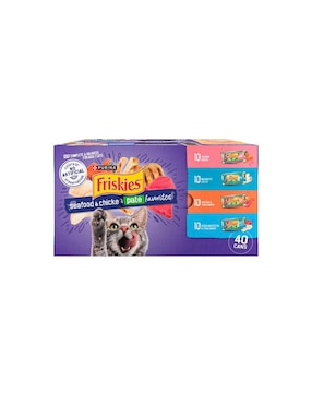 Alimento Húmedo Friskies De Pollo Y Pescado Para Gato Etapa Adulto Contenido 6 Kg