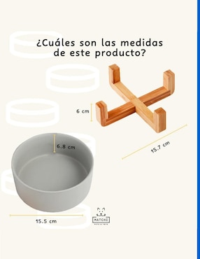 Comedero para perro y gato Matchi