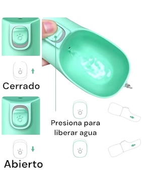 Bebedero transparente para perro Petmax 350 ml