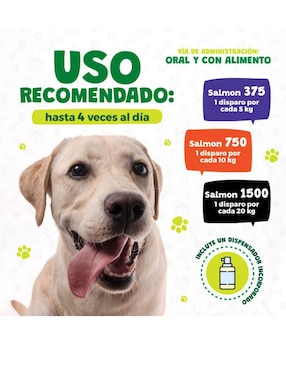 Calmante para mascota Waggys de salmón para perro contenido 30 ml