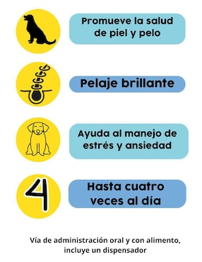 Calmante para mascota Waggys de salmón para perro contenido 30 ml