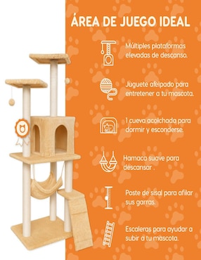 Mueble rascador para gato Poli Pets