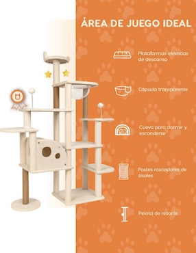 Mueble rascador para gato Poli Pets