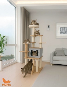 Mueble rascador para gato Poli Pets