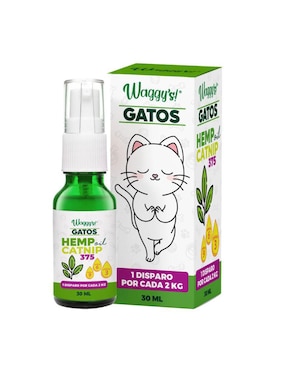 Calmante Para Mascota Waggy's! De Catnip Para Gato Contenido 30 Ml