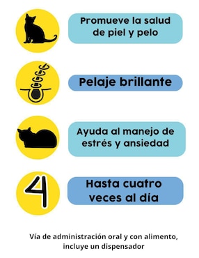 Calmante para mascota Waggy's! de salmón para gato contenido 30 ml