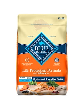 Croqueta Blue Buffalo De Pollo Y Arroz Para Perro Etapa Adulto Contenido 6.8 Kg